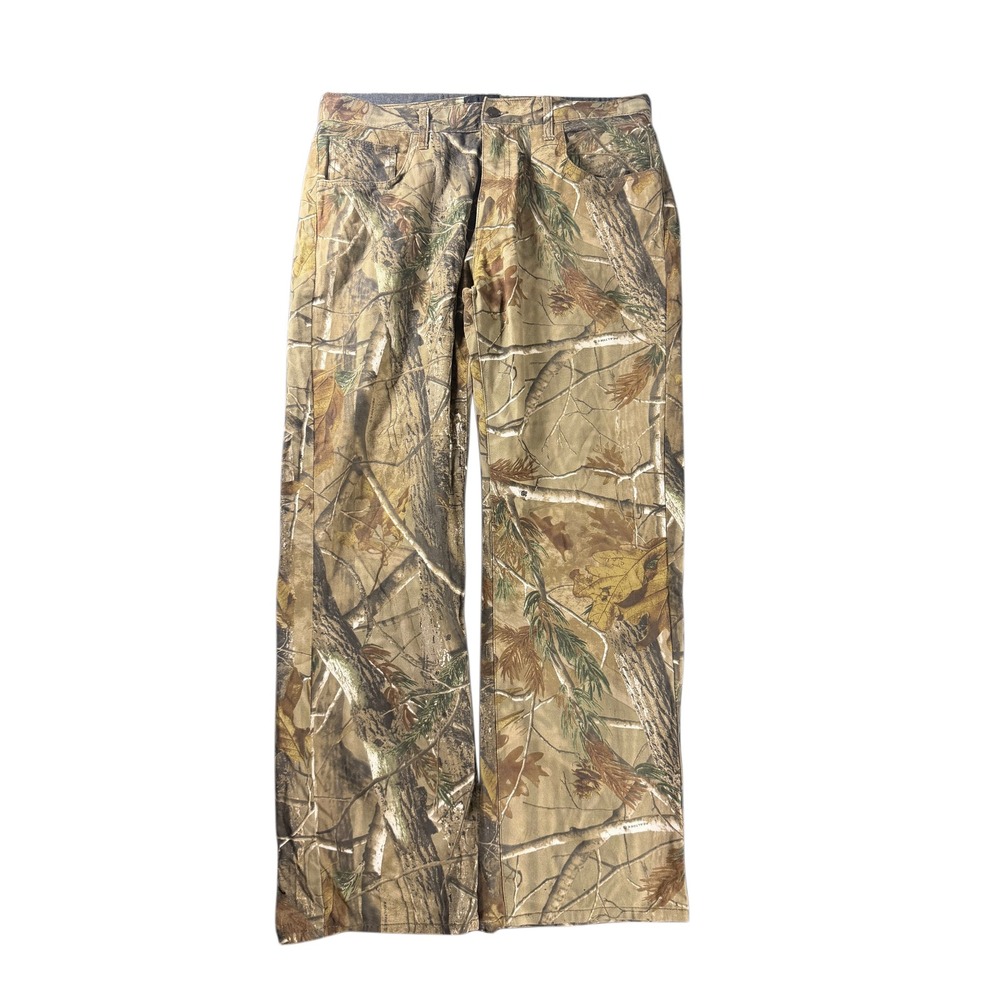 Realtree AP Camo Pants Mens 36x32 Cotton Hunting Camouflage Straight Leg S576C3